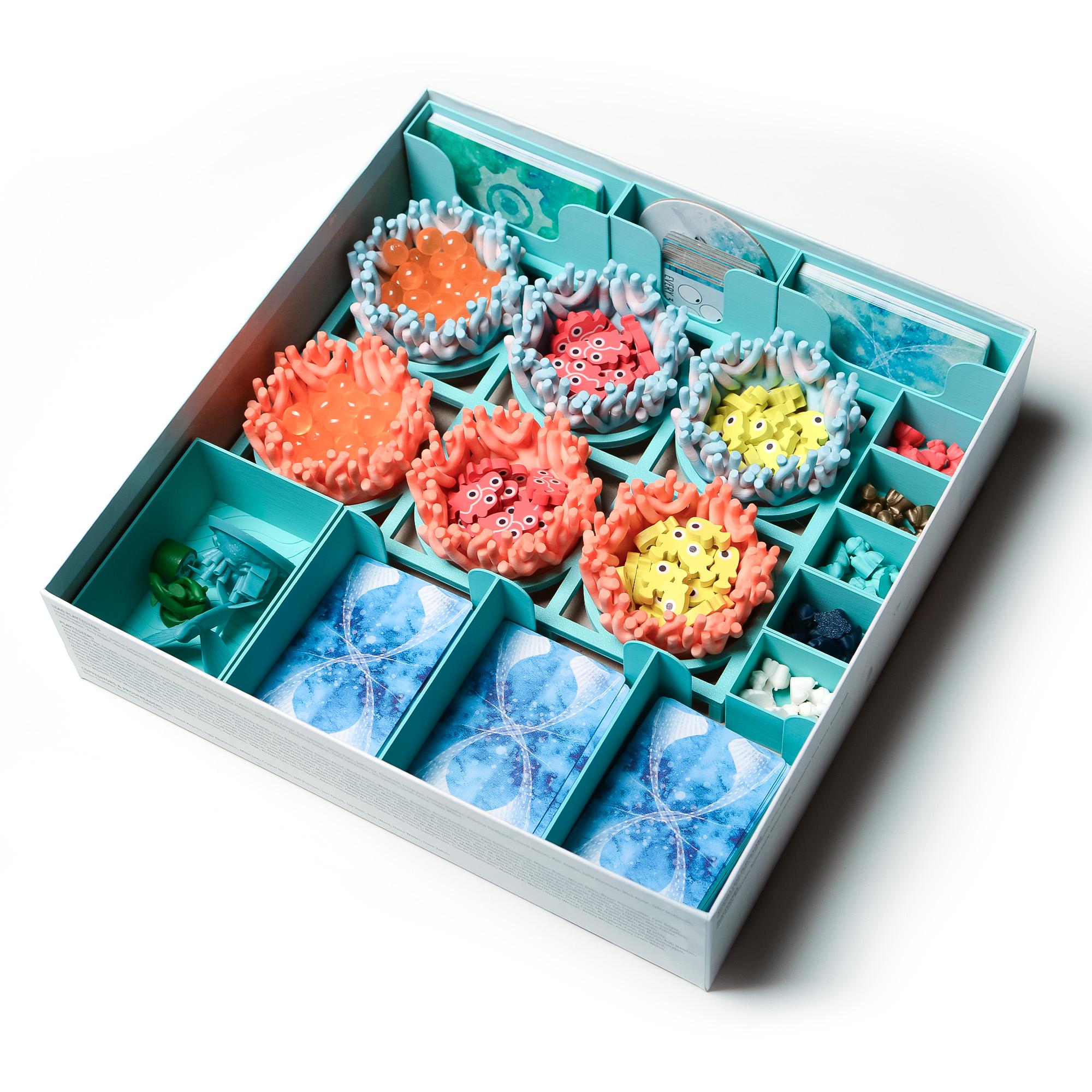 Finspan Board Game Organizer + Coral Resource Holders and Upgrade kit BoardGeekFox Finspan Board Game Organizer + Coral Resource Holders and Upgrade kit BoardGeekFox