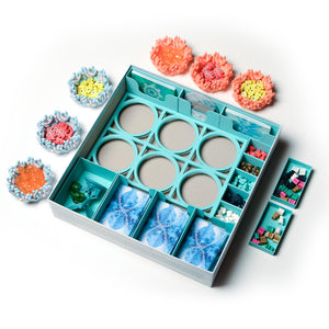 Finspan Board Game Organizer + Coral Resource Holders and Upgrade kit - board game expansion set - BoardGeekFox