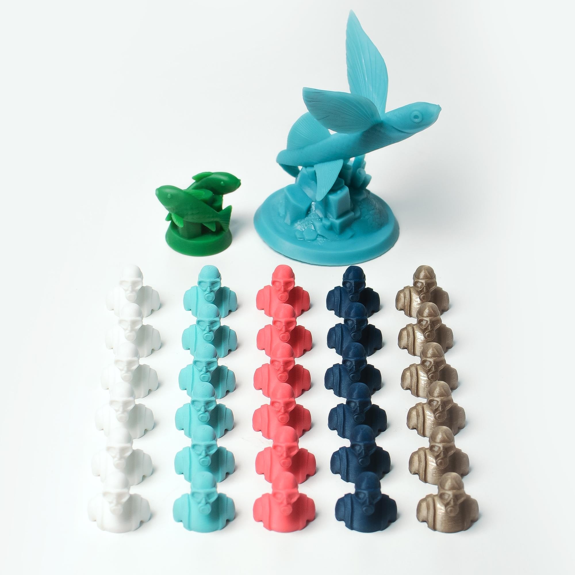 Finspan Board Game Organizer + Coral Resource Holders and Upgrade kit - board game expansion set - BoardGeekFox