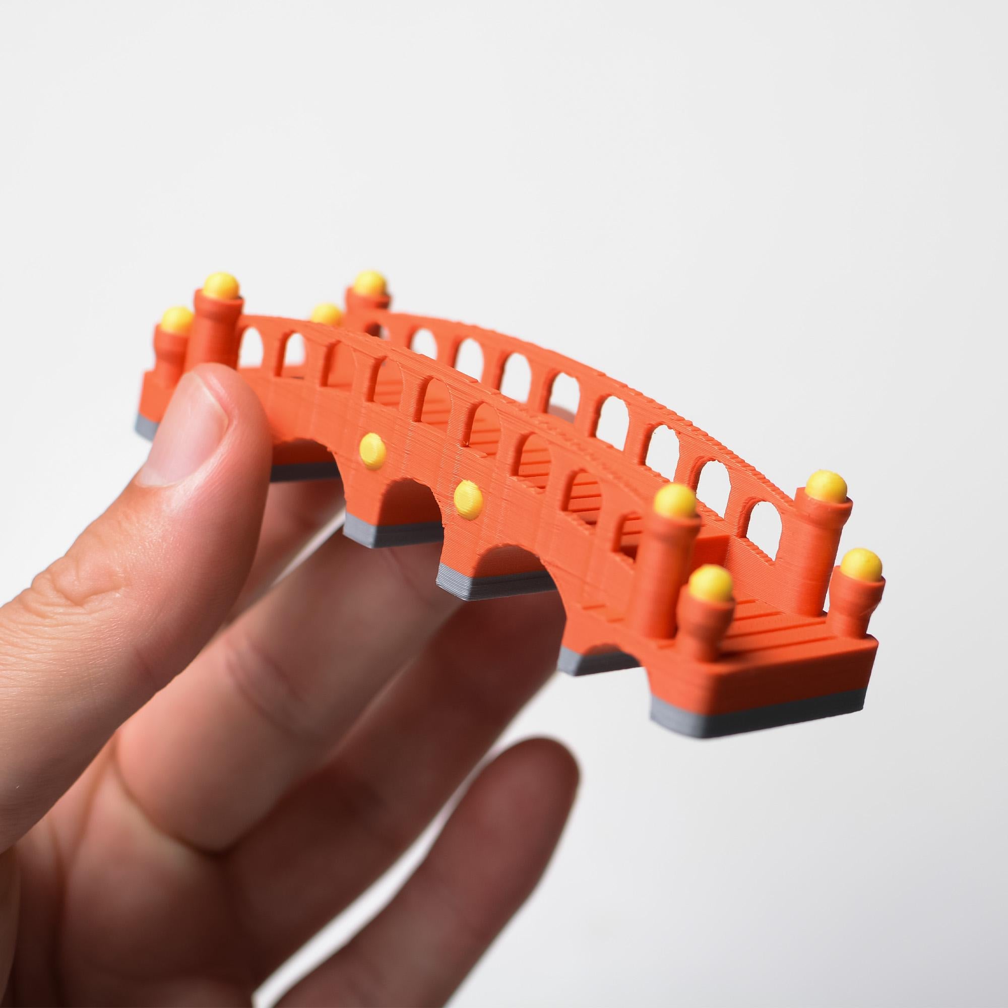 White Castle 3D Printed Bridge Set - 3 Durable Plastic Bridges - board game expansion set - BoardGeekFox
