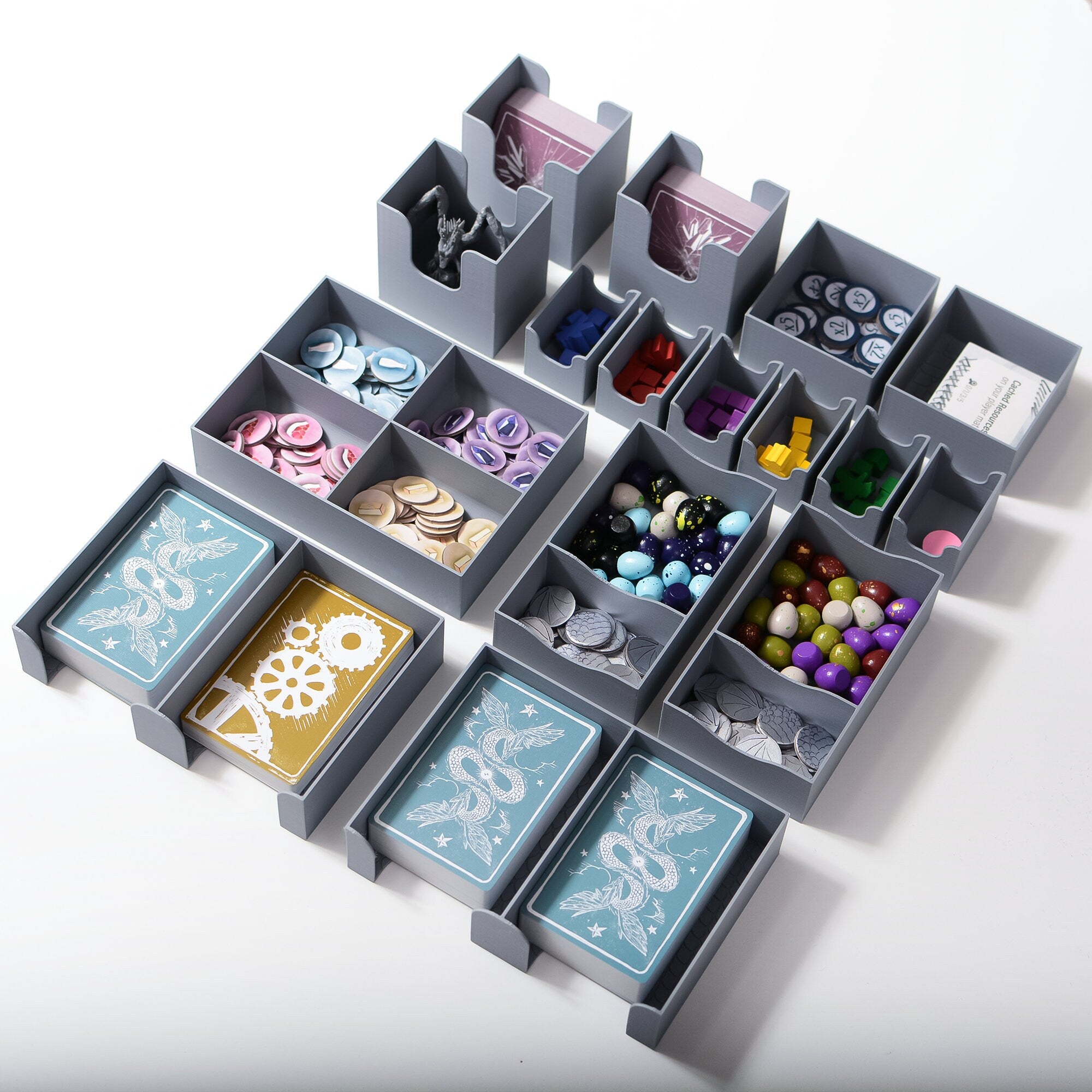 Wyrmspan Game Insert – Sleeved Card Compatible - board game expansion set - BoardGeekFox
