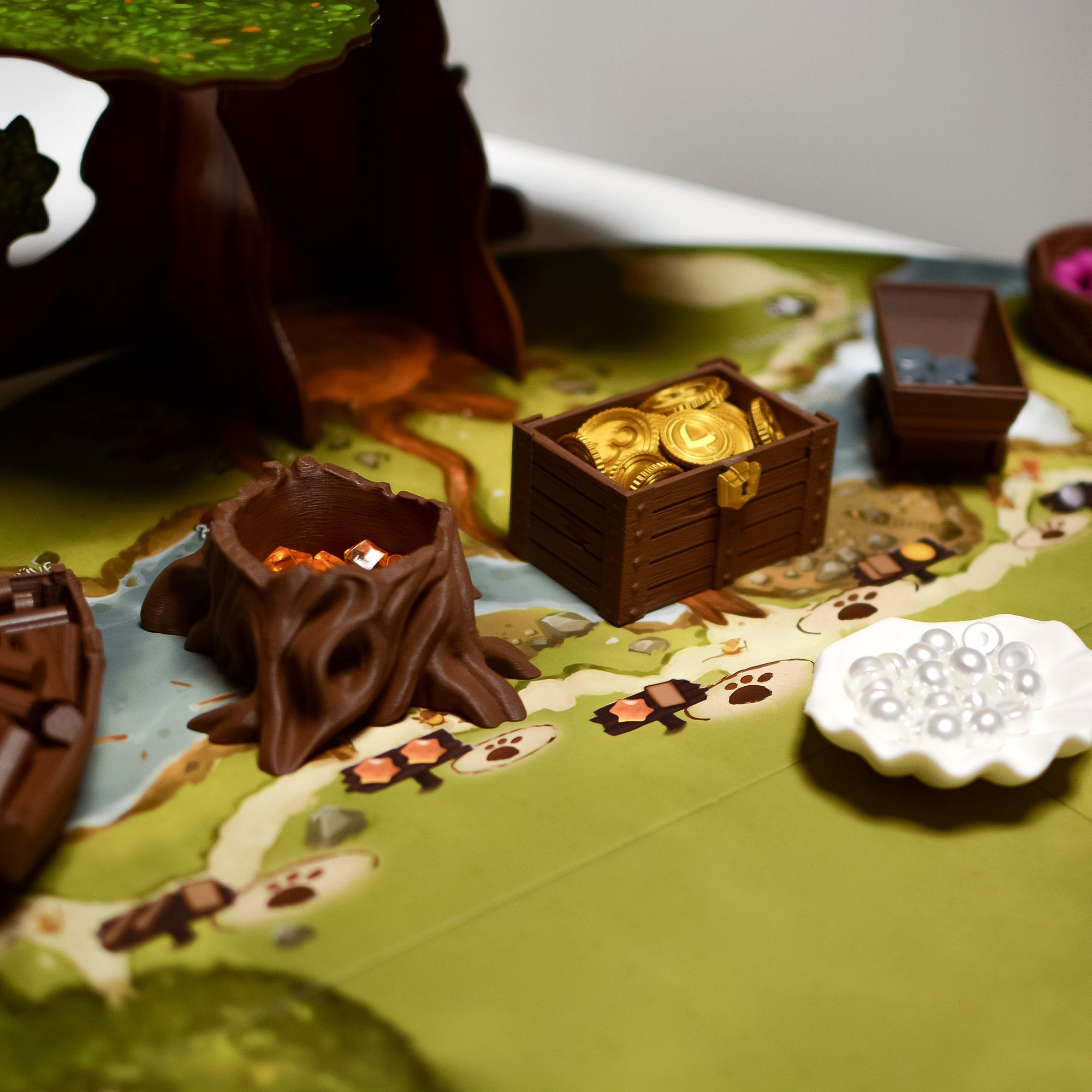 Everdell Premium Upgrade Kit | Resource holders and Accessories | Open signs | Event holder- unofficial - board game expansion set - BoardGeekFox