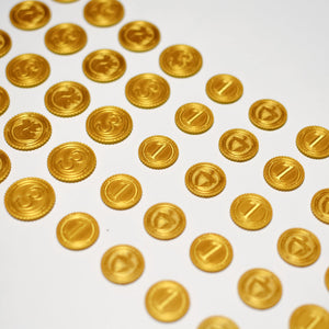 Everdell Gold Point Tokens 45pcs  | Upgrade Pack | Wooden chest- unofficial - board game expansion set - BoardGeekFox