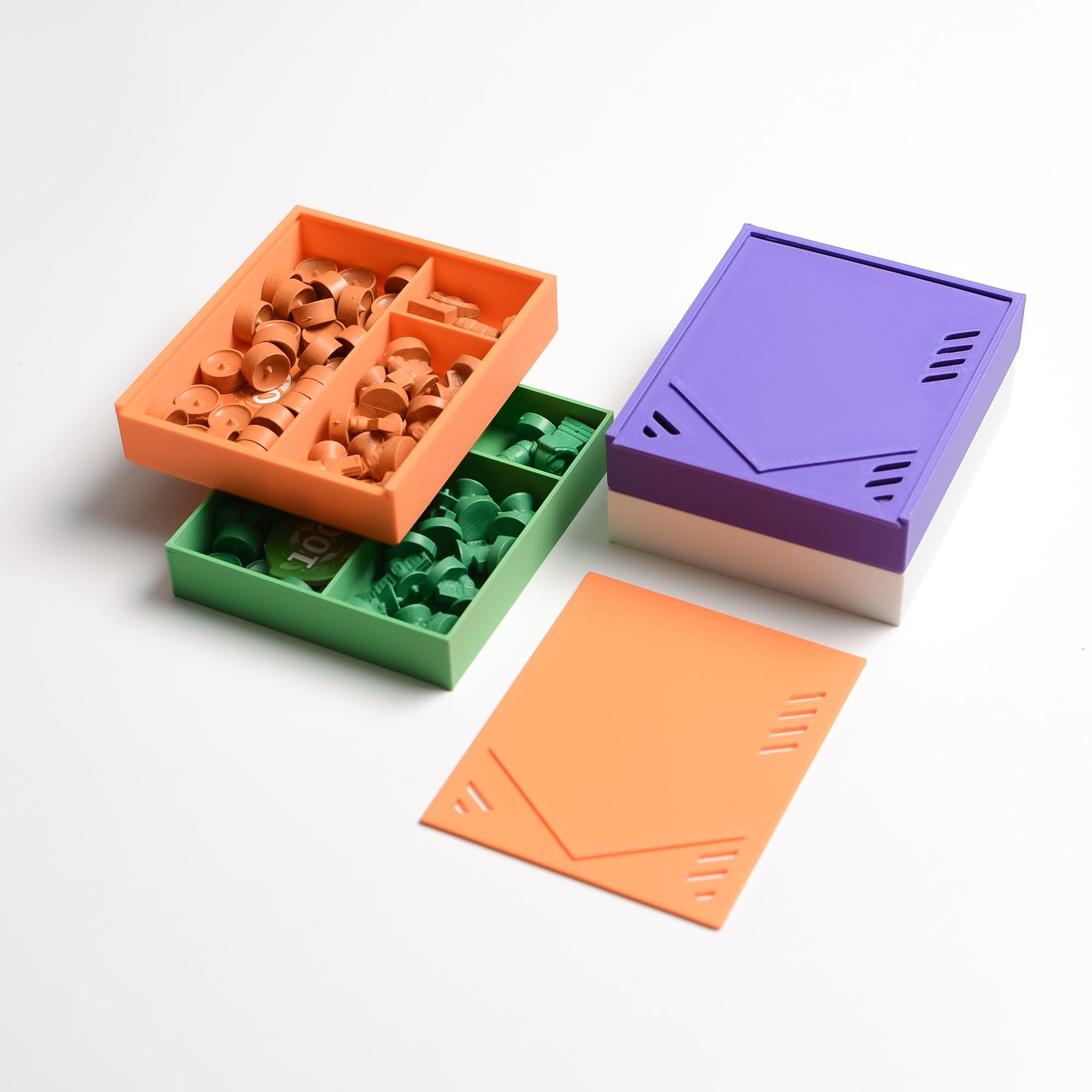 SETI Board Game Insert / Organizer – Sleeved Card Compatible + Optional Token Set - board game expansion set - BoardGeekFox