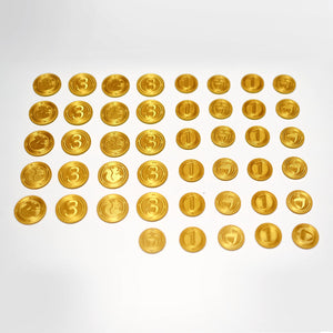 Everdell Gold Point Tokens 45pcs  | Upgrade Pack | Wooden chest- unofficial - board game expansion set - BoardGeekFox