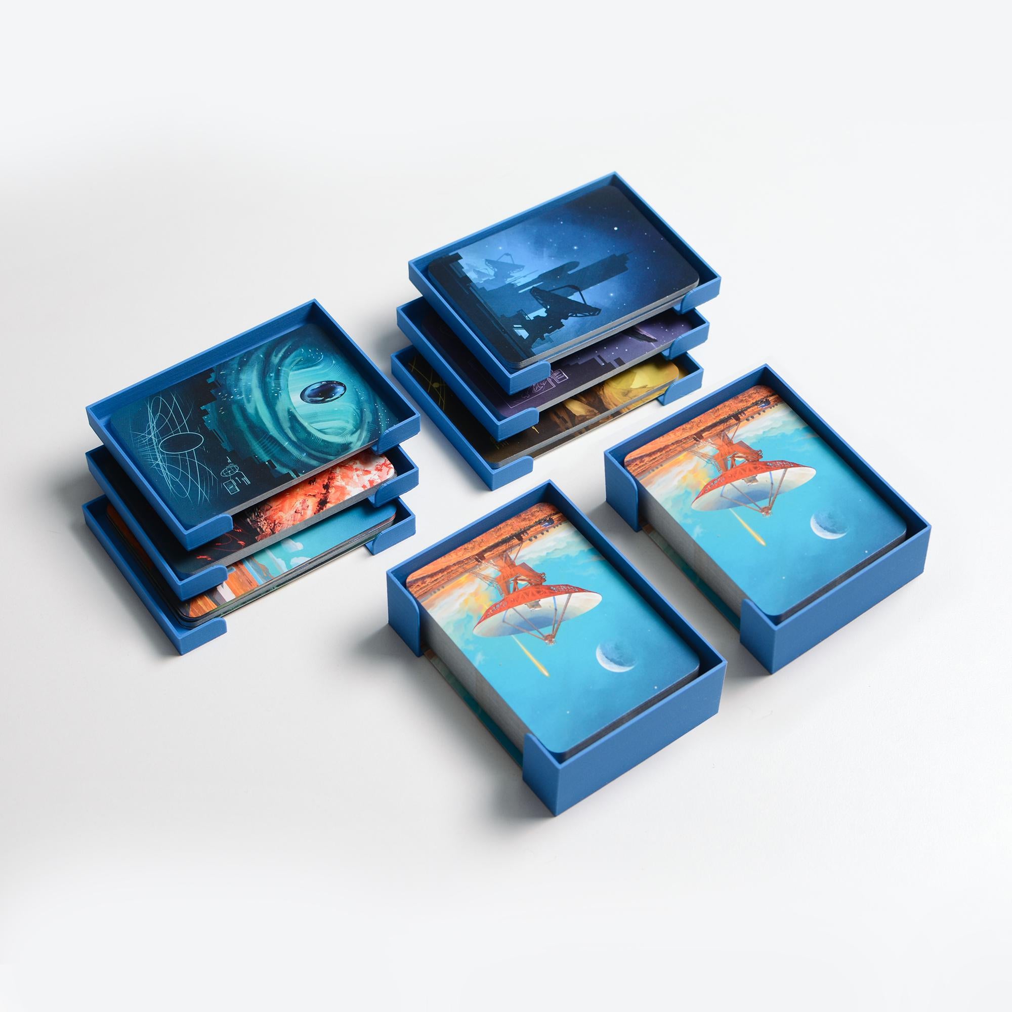 SETI Board Game Insert / Organizer – Sleeved Card Compatible + Optional Token Set - board game expansion set - BoardGeekFox