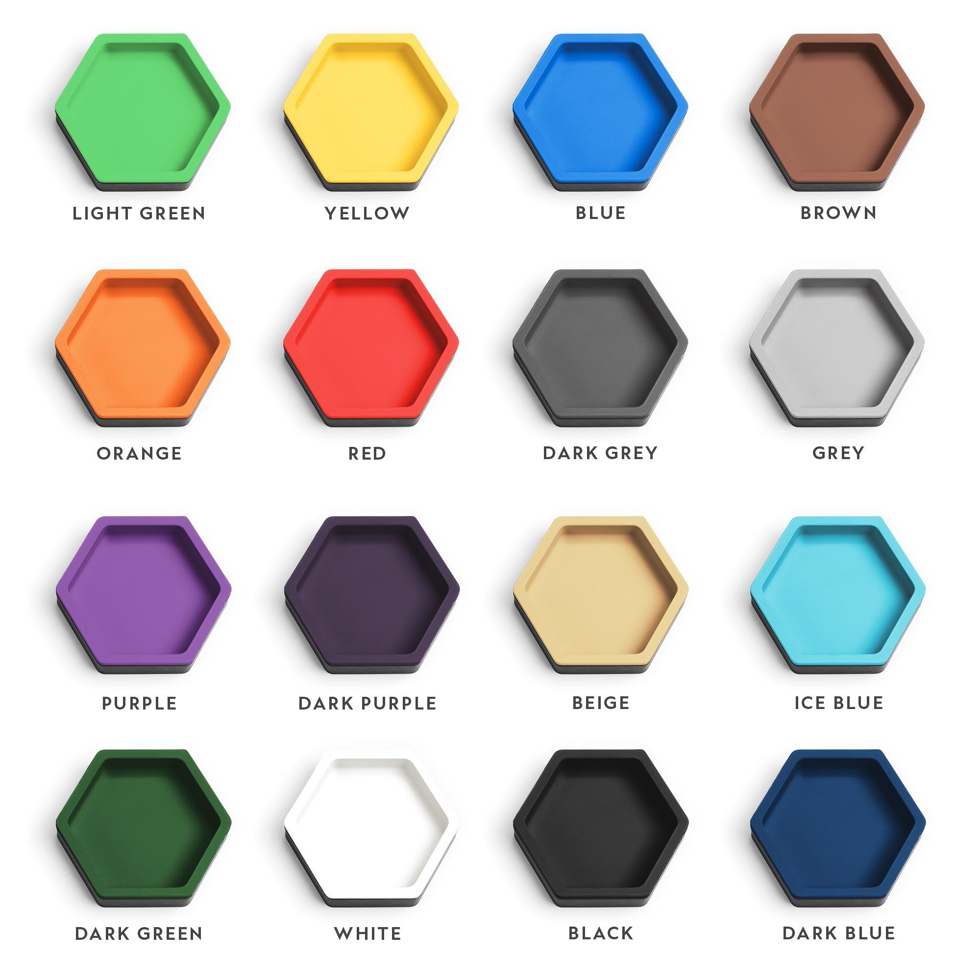 Magnetic Hexagon Board Game Token Trays – Custom Color Organizers with Dividers - board game expansion set - BoardGeekFox