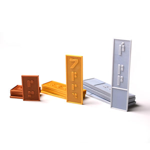 Republic Sabacc Credits / Gold, Silver, Bronze / Star Wars Inspired Sabacc Credits - board game expansion set - BoardGeekFox