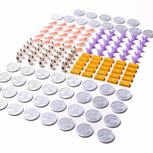 Wyrmspan Resource Tokens and Coin Upgrade Set - board game expansion set - BoardGeekFox