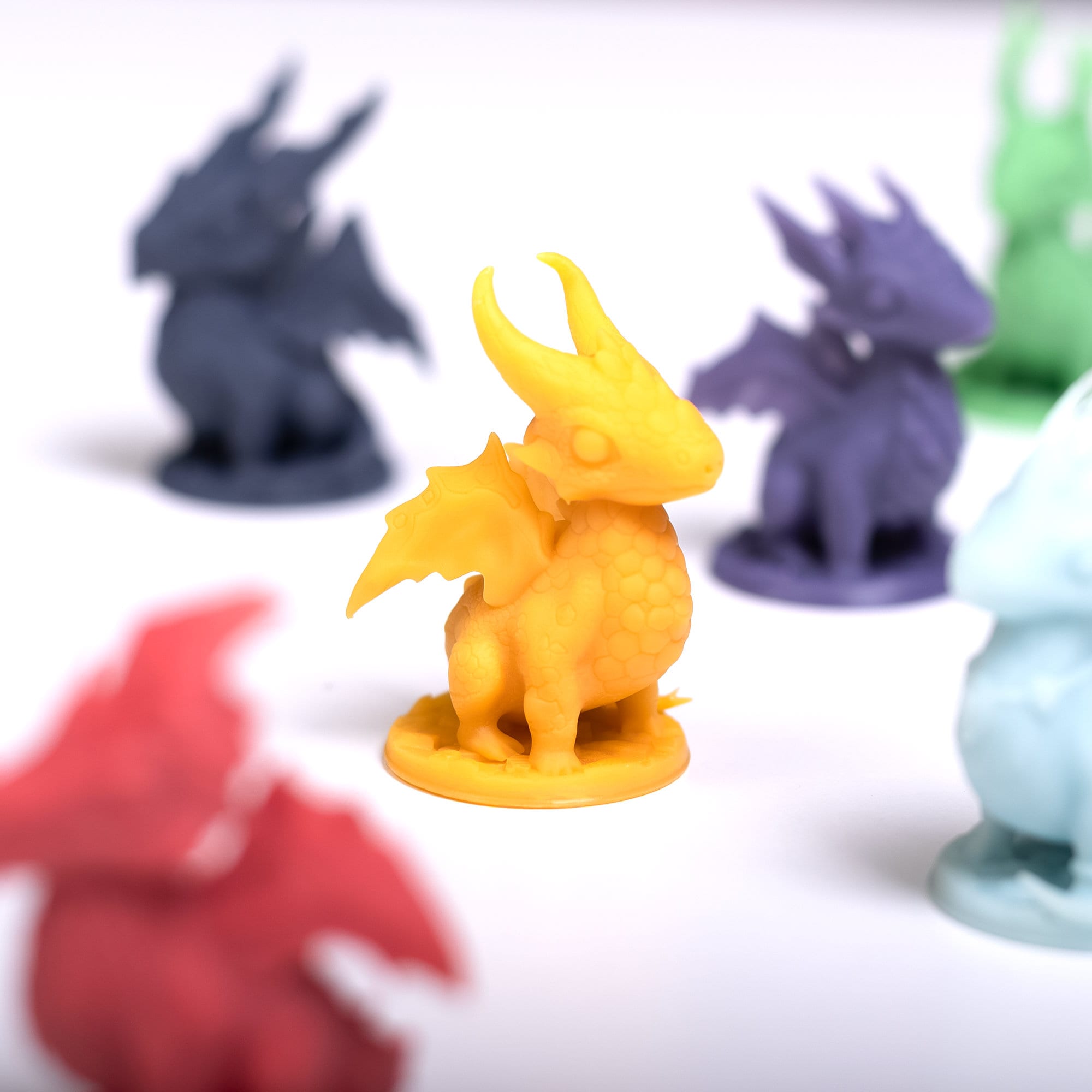 Unique Dragon Miniatures for Flamecraft! - board game expansion set - BoardGeekFox