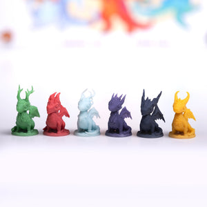 Unique Dragon Miniatures for Flamecraft! - board game expansion set - BoardGeekFox