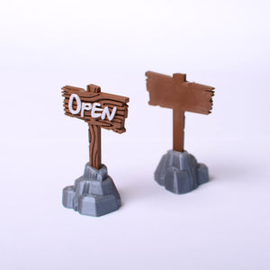 Everdell Open Signs  - 6 pieces- unofficial - board game expansion set - BoardGeekFox