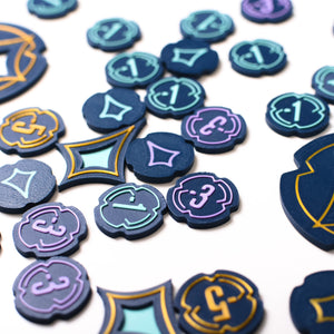 Disney Lorcana: Premium Tokens / Damage Markers / Lore, Star Counters - board game expansion set - BoardGeekFox