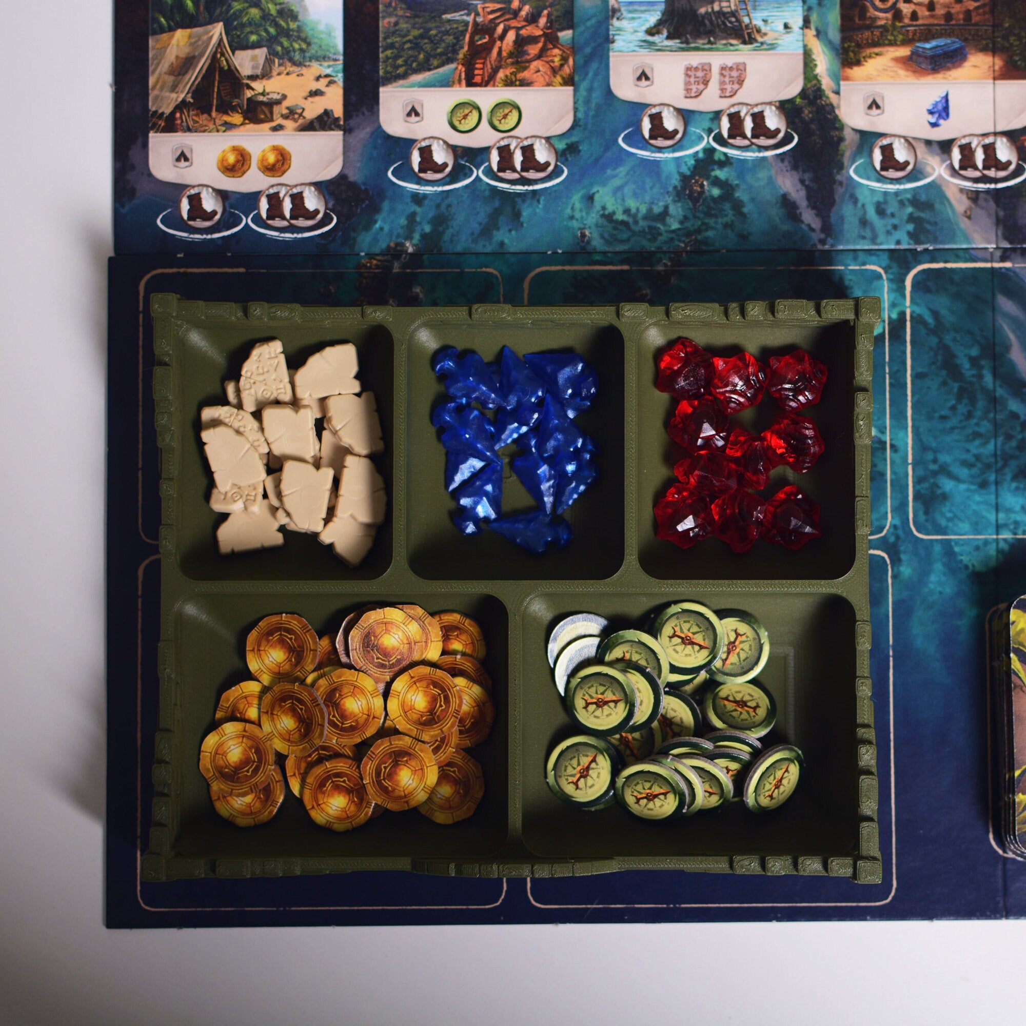 Lost Ruins Of Arnak | Resource Holder | Tile Holder | Arnak Organizer - board game expansion set - BoardGeekFox