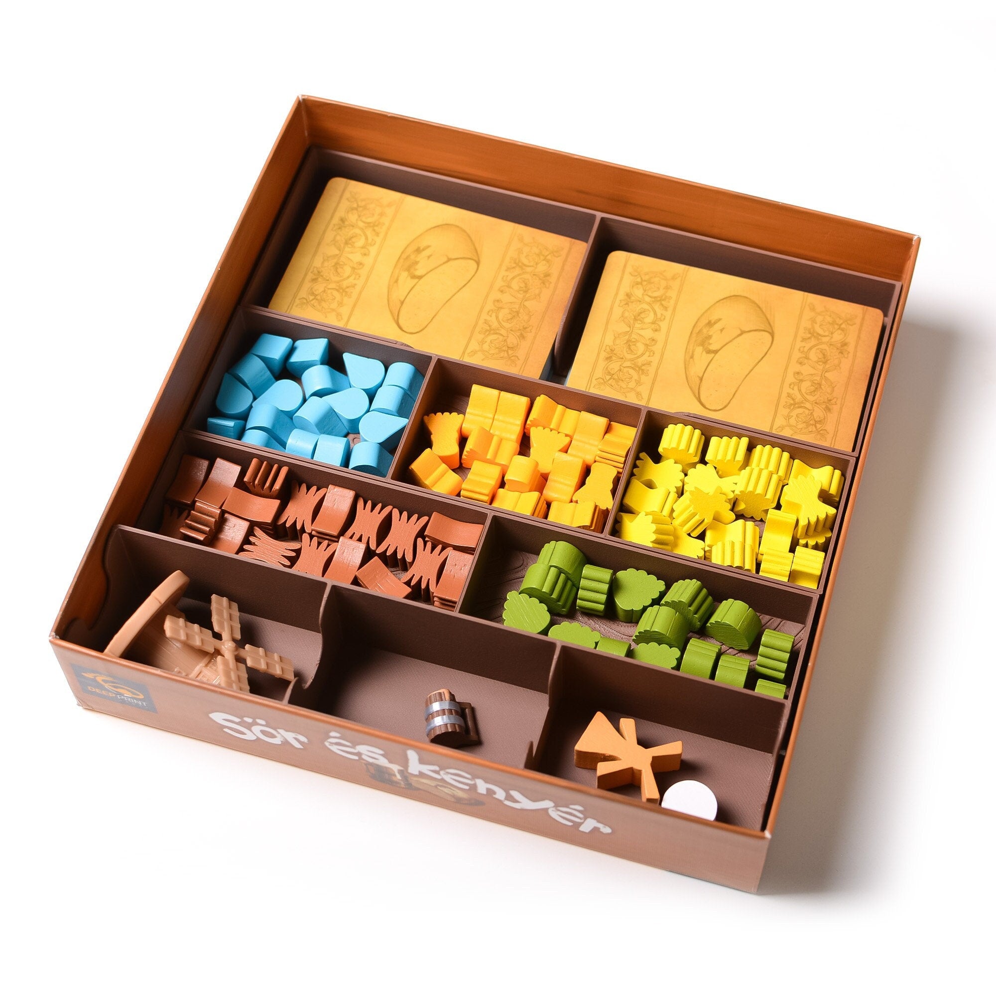 Beer and Bread Board Game Insert and Tokens Upgrade - board game expansion set - BoardGeekFox