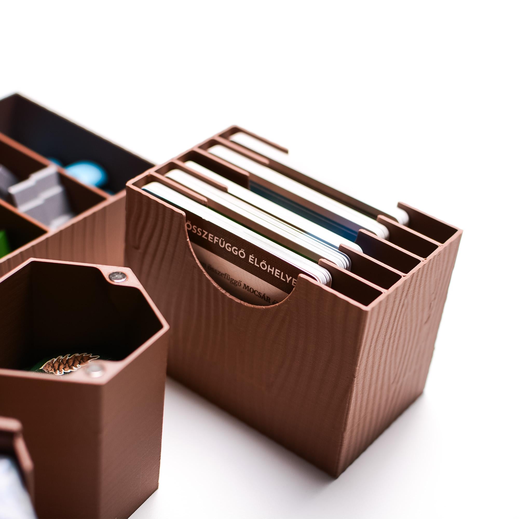 Cascadia and Landmarks Expansion Insert / Organizer (sleeved cards) - board game expansion set - BoardGeekFox