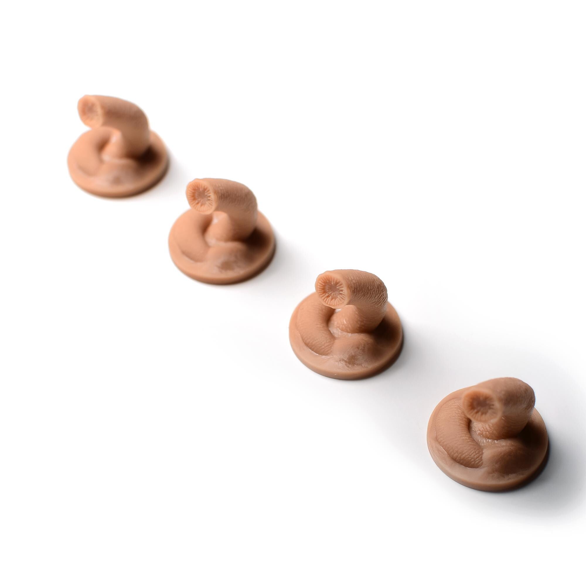 Dune Imperium: Uprising Compatible Sandworm Tokens - 4-Pack 3D Printed Game Accessory - board game expansion set - BoardGeekFox