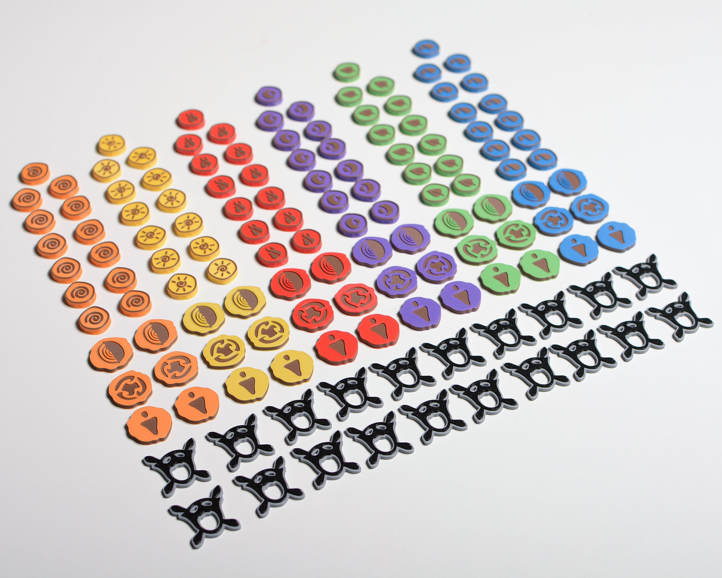 Spirit Island Upgrade Tokens | Fear | Dahan huts | Presence tokens - board game expansion set - BoardGeekFox