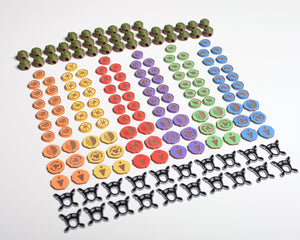 Spirit Island Upgrade Tokens | Fear | Dahan huts | Presence tokens - board game expansion set - BoardGeekFox