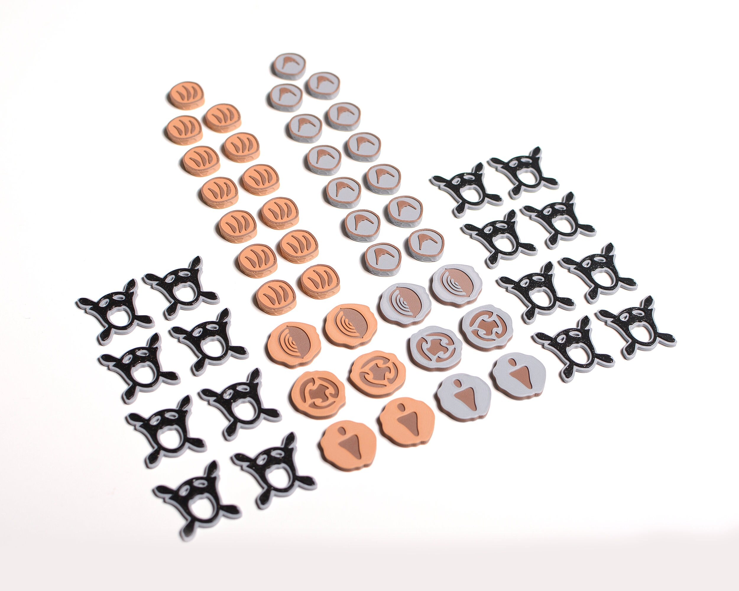 Spirit Island Upgrade Tokens | Fear | Dahan huts | Presence tokens - board game expansion set - BoardGeekFox