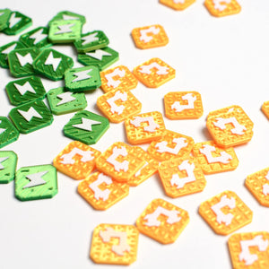 SETI: Credit & Energy Token Set – 60 Custom Game Tokens (30+30) for Board Game Upgrade - board game expansion set - BoardGeekFox