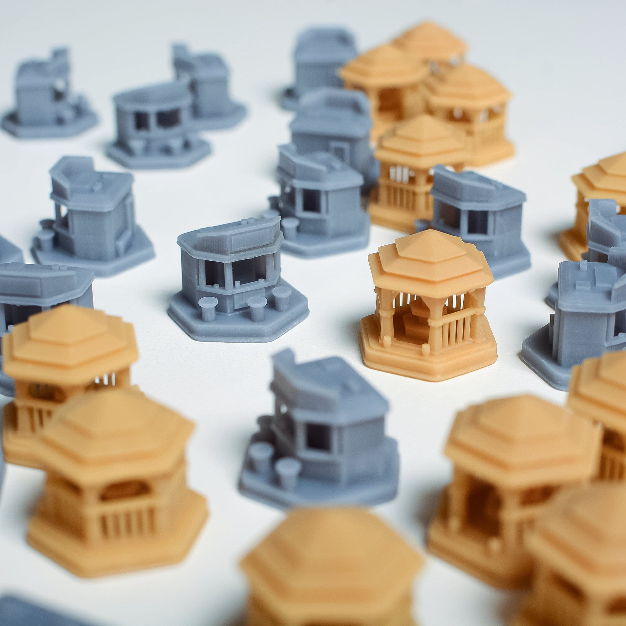 Ark Nova Kit | Tokens | Coffe, Pavilion and Kiosk | Components - board game expansion set - BoardGeekFox