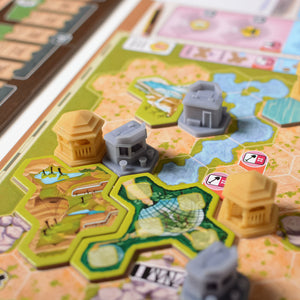 Ark Nova Kit | Tokens | Coffe, Pavilion and Kiosk | Components - board game expansion set - BoardGeekFox