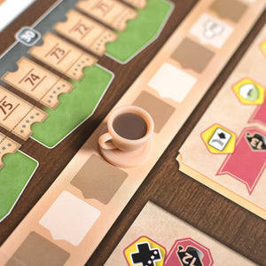 Ark Nova Kit | Tokens | Coffe, Pavilion and Kiosk | Components - board game expansion set - BoardGeekFox