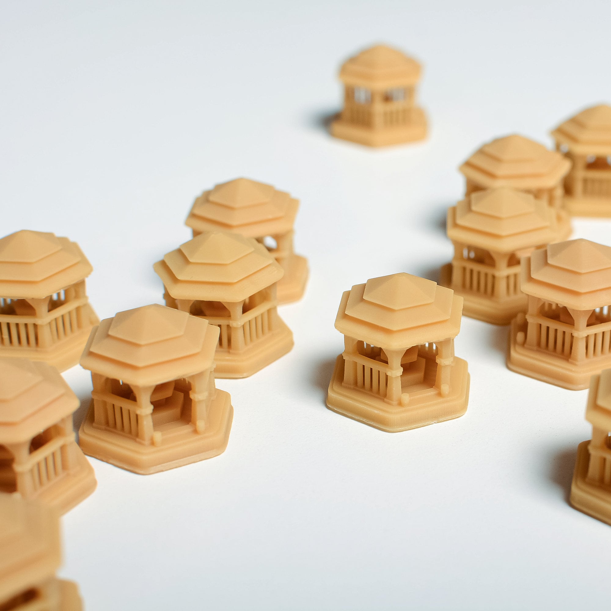 Ark Nova Kit | Tokens | Coffe, Pavilion and Kiosk | Components - board game expansion set - BoardGeekFox
