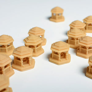 Ark Nova Kit | Tokens | Coffe, Pavilion and Kiosk | Components - board game expansion set - BoardGeekFox
