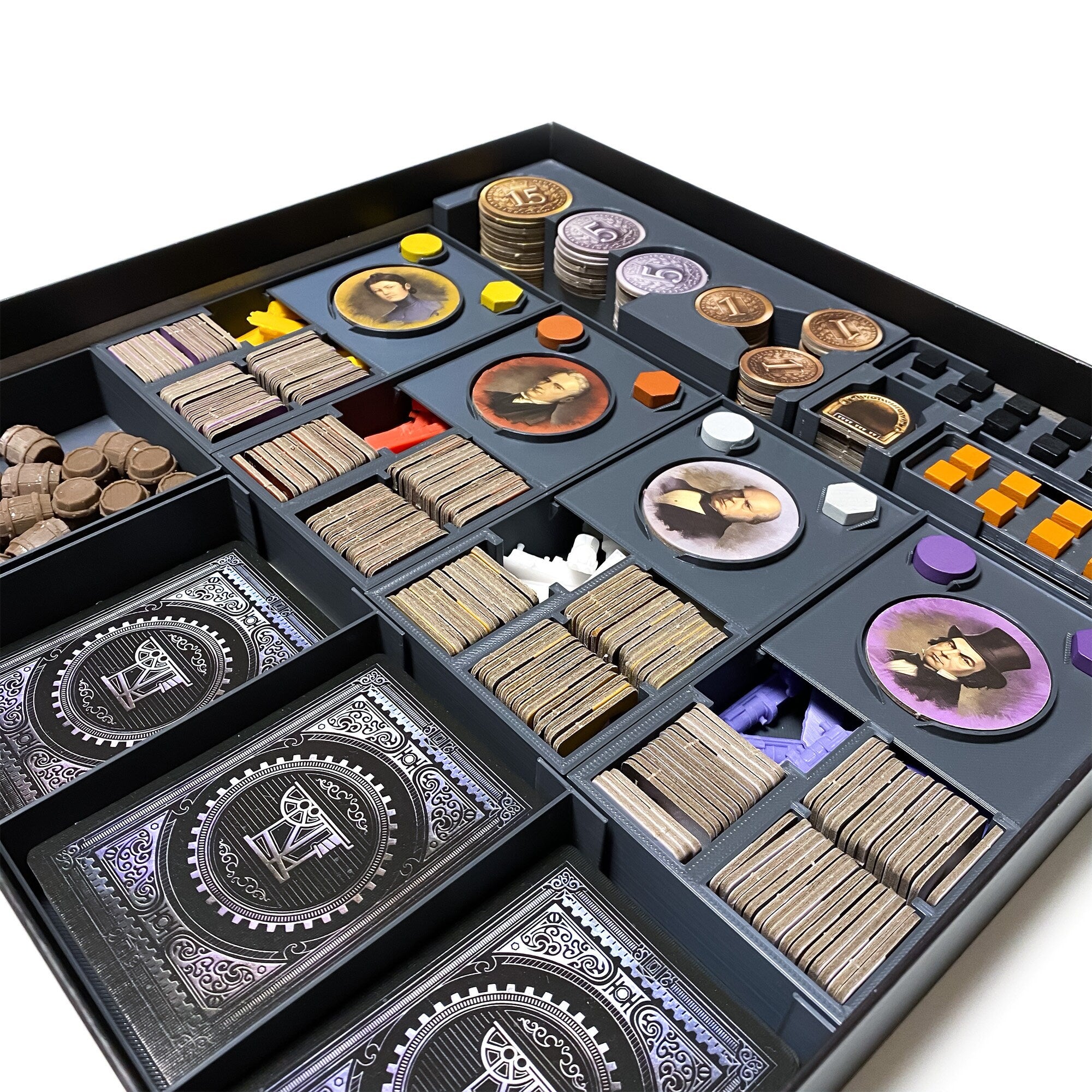 Brass Birmingham Organizer | Insert | Upgrade | - board game expansion set - BoardGeekFox