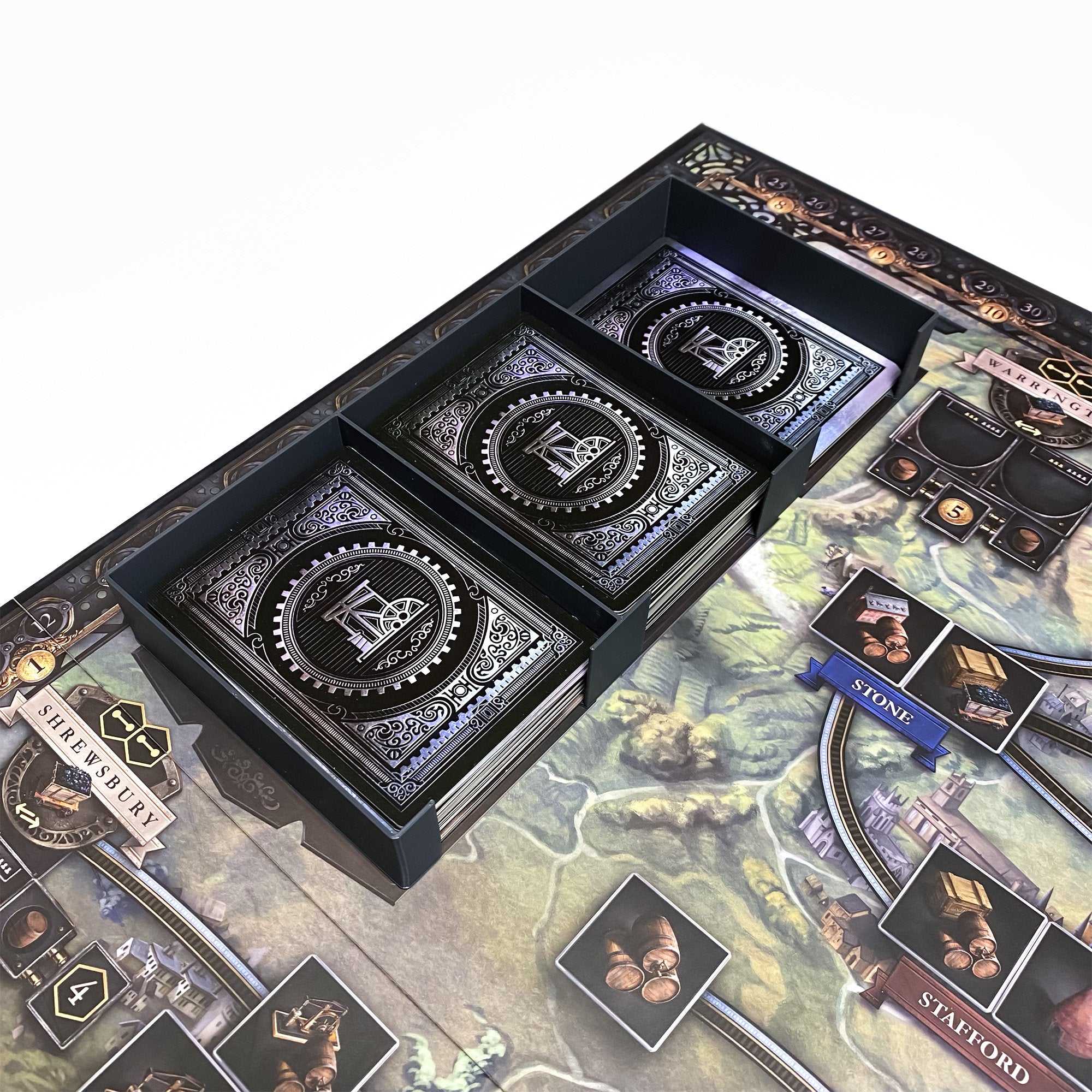 Brass Birmingham Organizer | Insert | Upgrade | - board game expansion set - BoardGeekFox