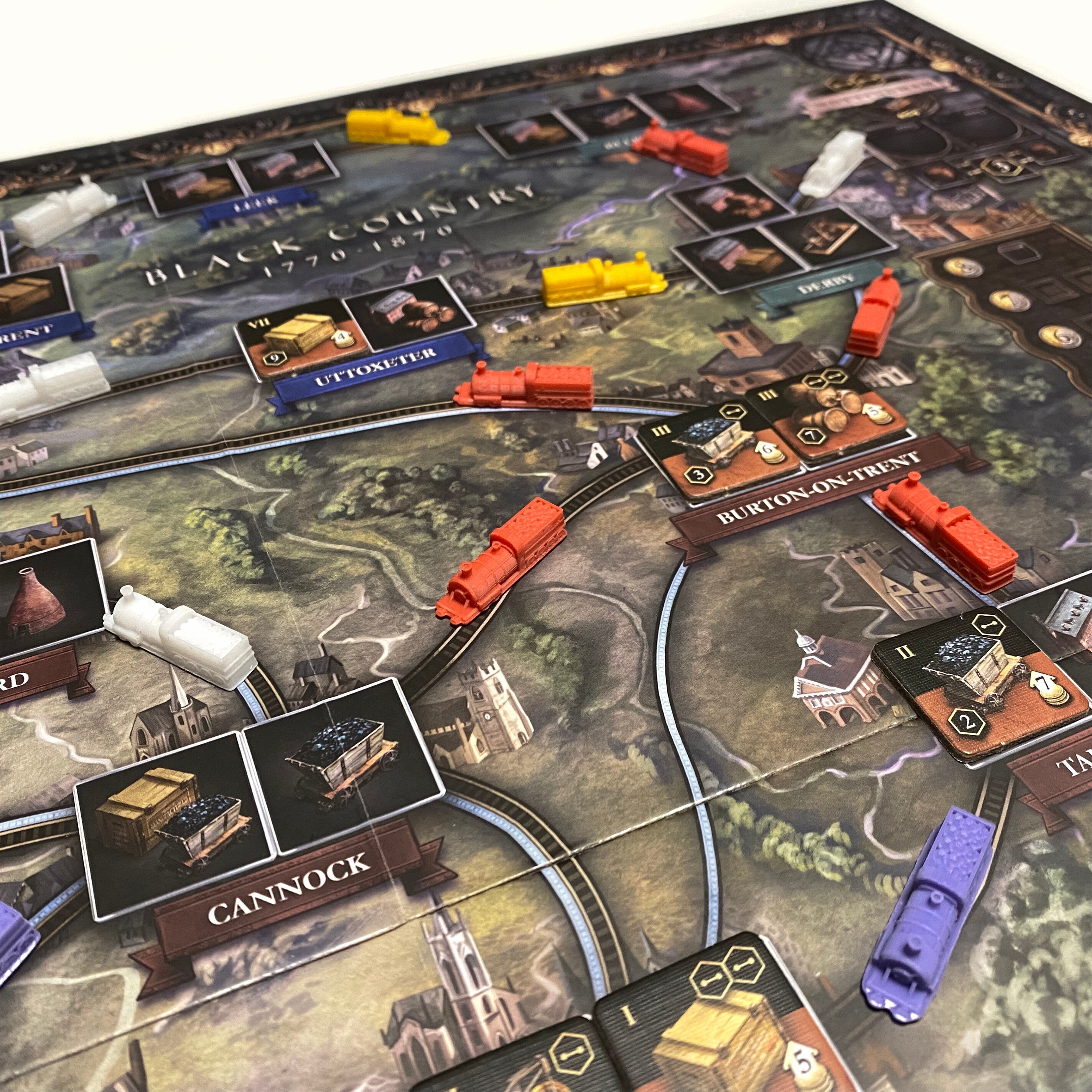 Brass Birmingham Upgrade Tokens - board game expansion set - BoardGeekFox