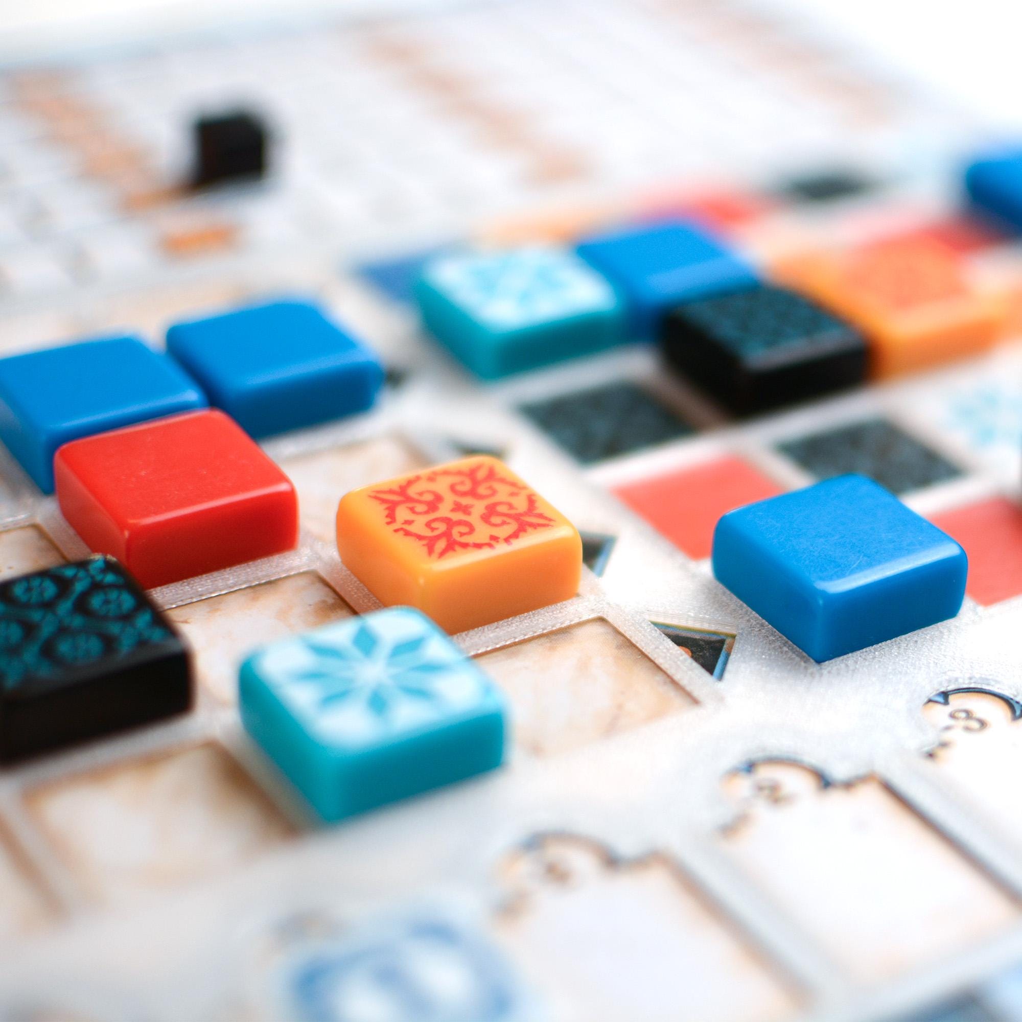 Azul Game Board Overlay – Transparent 3D Printed Tile Holder | 1 Piece or Set of 4 - board game expansion set - BoardGeekFox