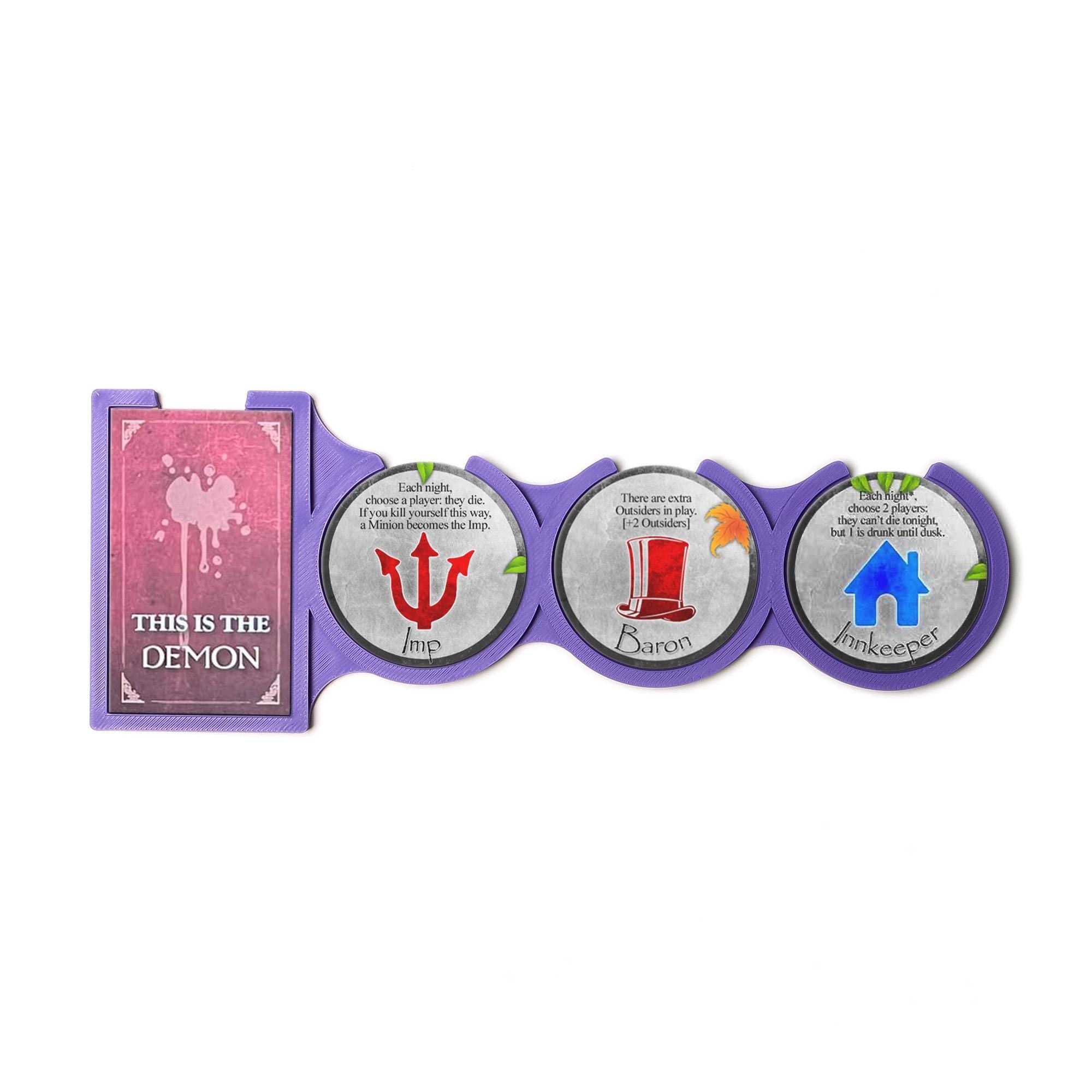 Upgrade Kit for Blood on the Clocktower – 3D Printed Token Trays, Death Shroud, Night Card & Player Marker - board game expansion set - BoardGeekFox