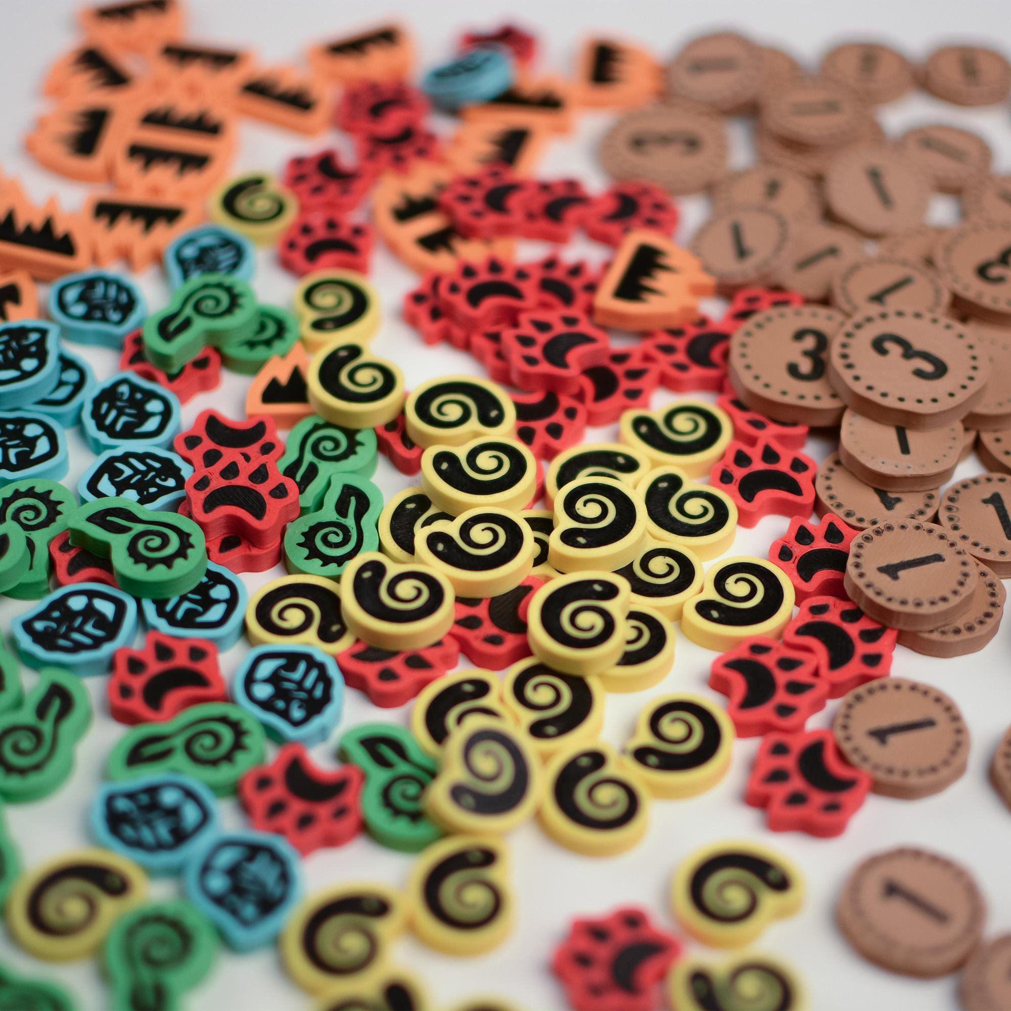 Spirit Island token set – Upgrade components - board game expansion set - BoardGeekFox