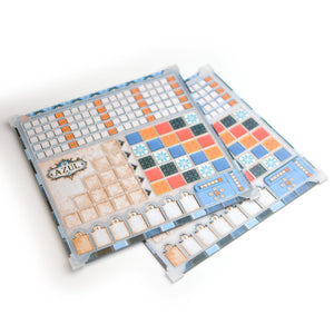 Azul Game Board Overlay – Transparent 3D Printed Tile Holder | 1 Piece or Set of 4 - board game expansion set - BoardGeekFox