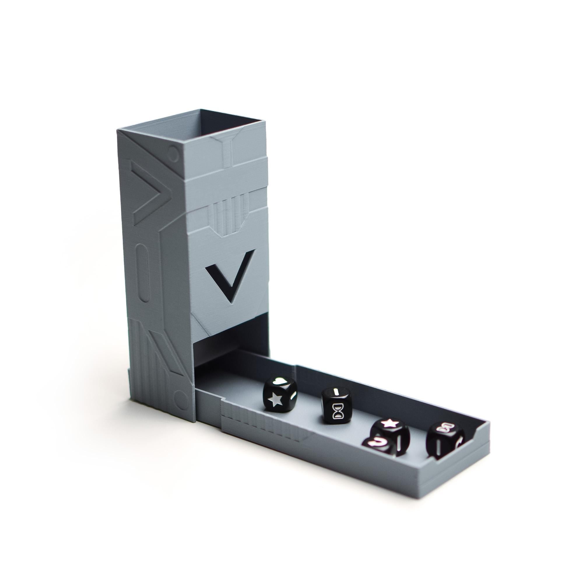 Vantage Organizer with Integrated Dice Tower - board game expansion set - BoardGeekFox
