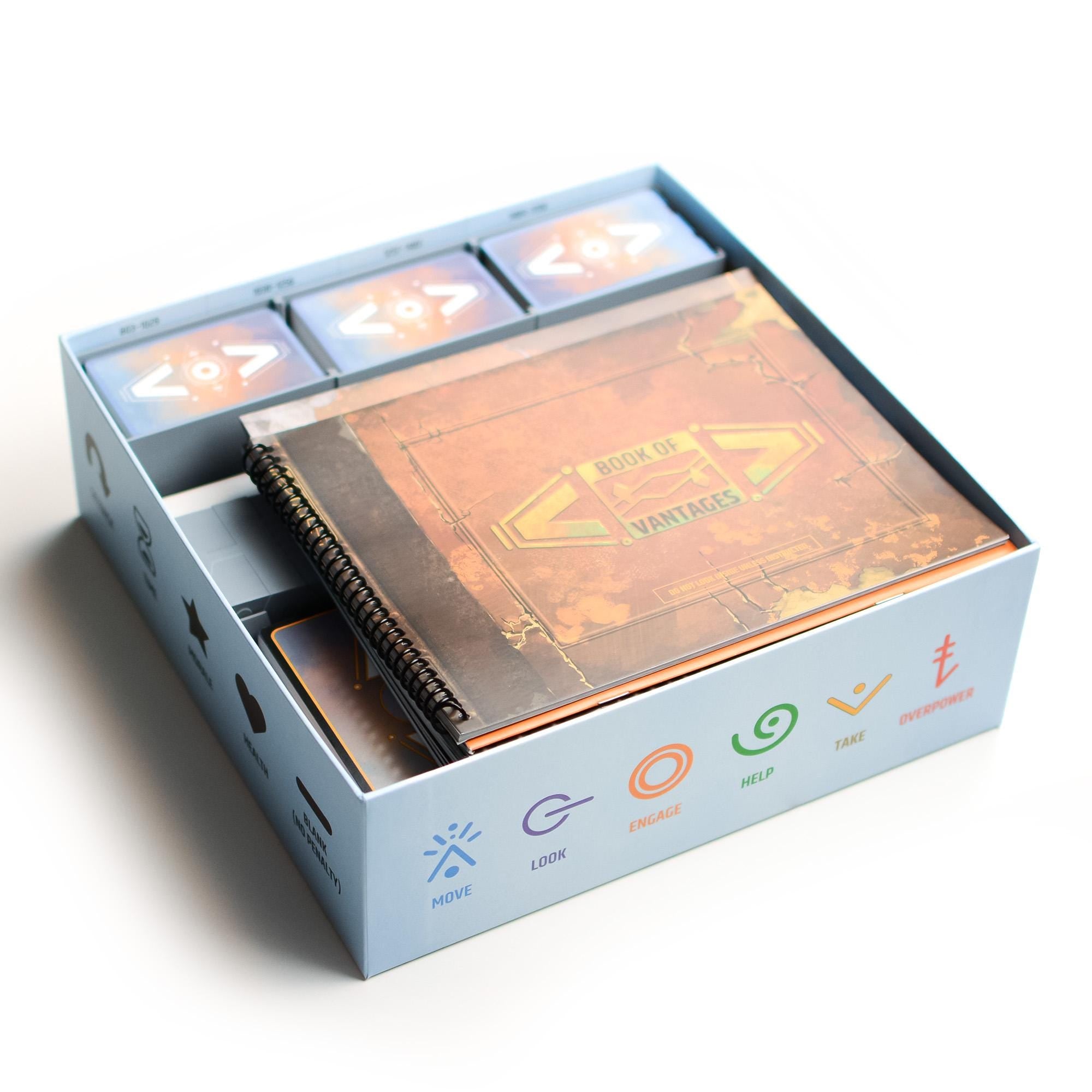 Vantage Organizer with Integrated Dice Tower - board game expansion set - BoardGeekFox