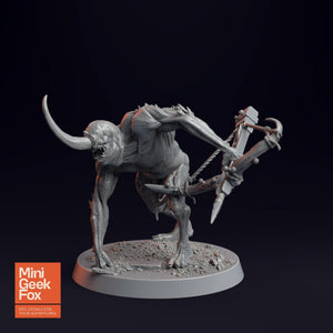Putrid Servant - Crossbow Wielding Monster Miniature - board game expansion set - BoardGeekFox
