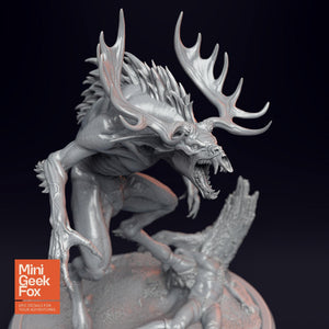 Wendigo Miniature - DnD Monster, Fantasy Tabletop RPG, Highly Detailed Resin Model - board game expansion set - BoardGeekFox