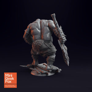 Ogre - Brutal Fantasy Miniature, DnD Monster, Tabletop RPG Figure - board game expansion set - BoardGeekFox