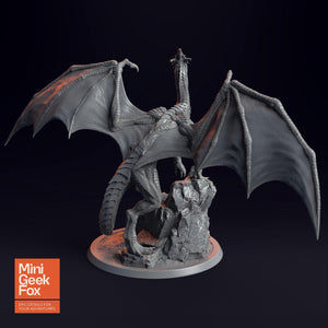 Young White Dragon Miniature - DnD Monster, Fantasy Tabletop RPG - board game expansion set - BoardGeekFox