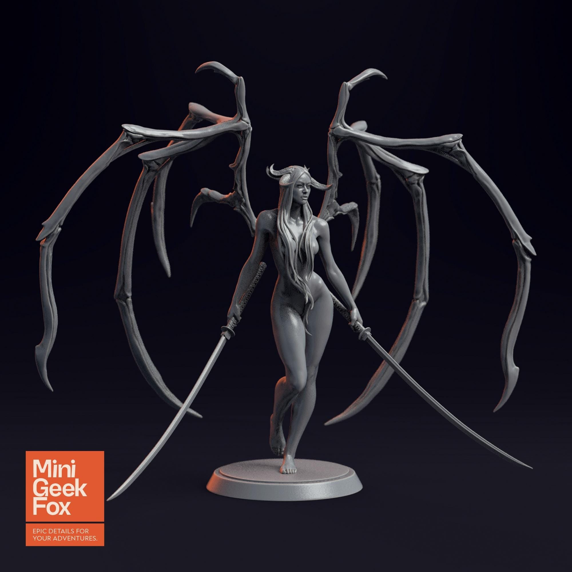 Succubus - DnD Demon, Fantasy Miniature, Tabletop RPG Figure