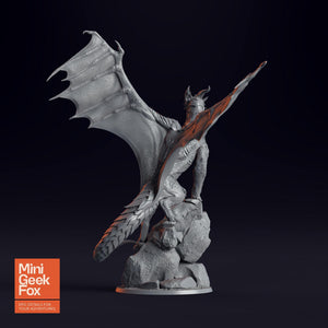 Legendary Metallic Copper Dragon - DnD Dragon, Epic Fantasy Miniature, Tabletop RPG Figure - board game expansion set - BoardGeekFox