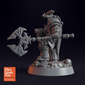 Marius Heartcleaver DnD Miniature - Battle-Ready Warrior with Axe & Shield for Fantasy Tabletop RPGs - board game expansion set - BoardGeekFox