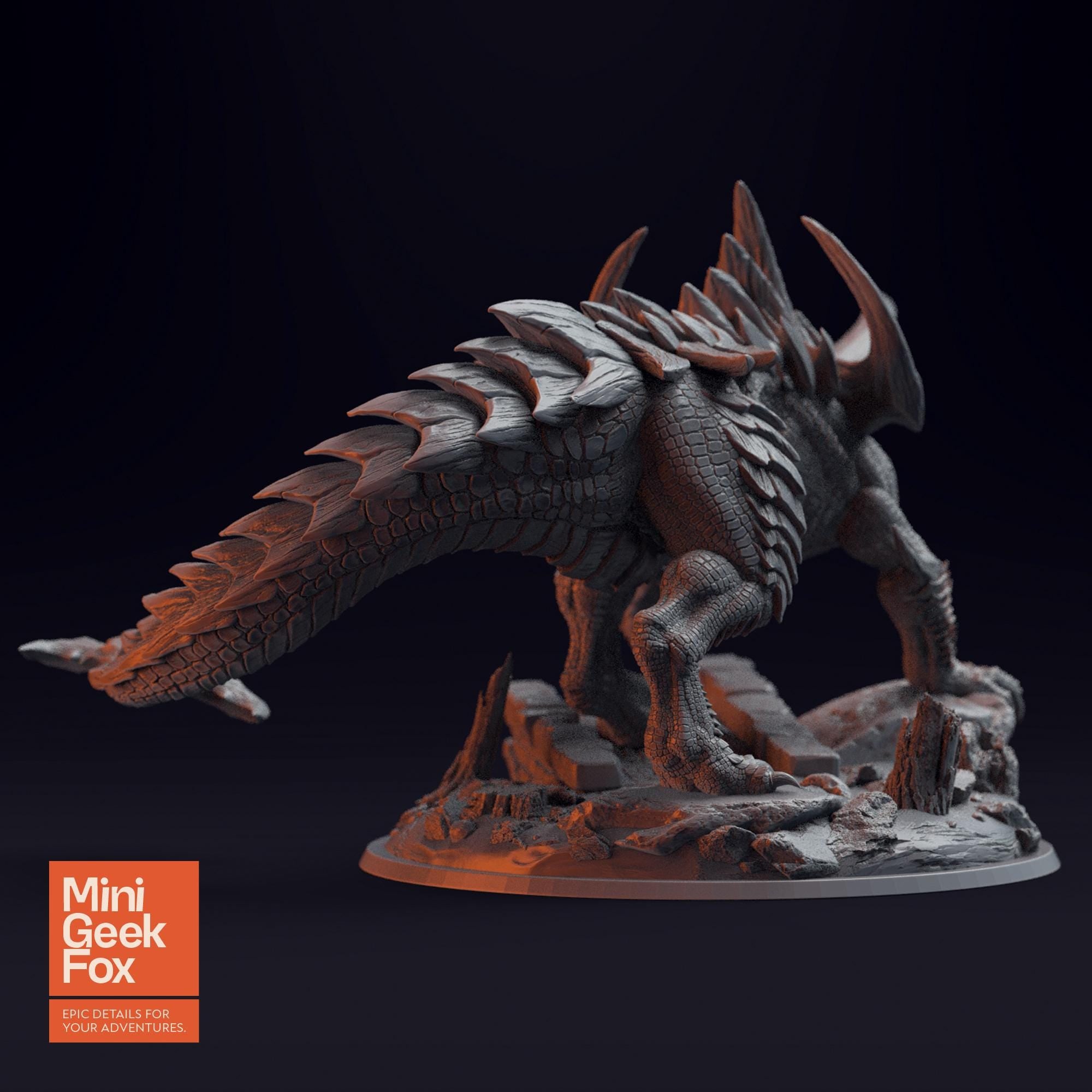 Tarrasque - Dungeons and Dragons Tabletop Miniature (DnD) - board game expansion set - BoardGeekFox