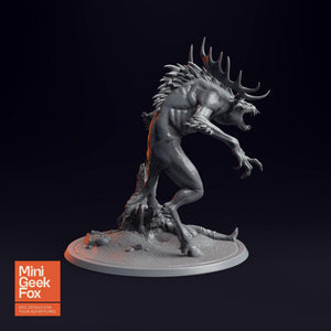 Wendigo Miniature - DnD Monster, Fantasy Tabletop RPG, Highly Detailed Resin Model - board game expansion set - BoardGeekFox