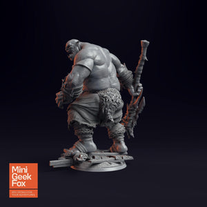 Ogre - Brutal Fantasy Miniature, DnD Monster, Tabletop RPG Figure - board game expansion set - BoardGeekFox
