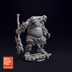 Ogre - Brutal Fantasy Miniature, DnD Monster, Tabletop RPG Figure - board game expansion set - BoardGeekFox